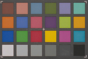 Scan of color checker negative