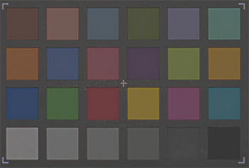 Scan of color checker negative